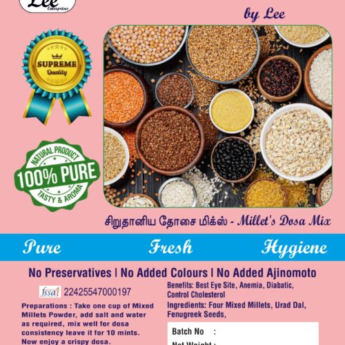 Sirudhaniya Dosa Mix_Millet Dosa Mix Millet Dosa Mix - சிறுதானிய தோசை மாவு (250g)